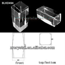 K9 Leer Crystal für 3D Lasergravur BLKD494